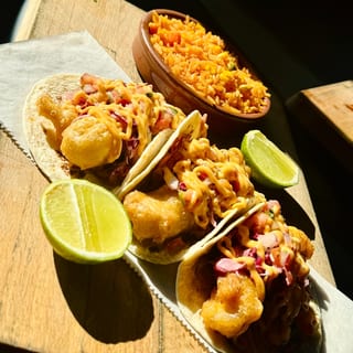Fried Mahi Tacos